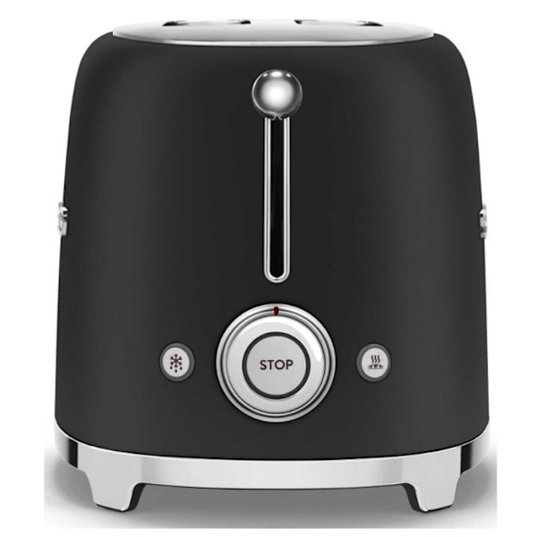 Leivänpaahdin - SMEG - TSF01BLMEU - Mattamusta - 950 W - 2 Viipaletta Matte svart