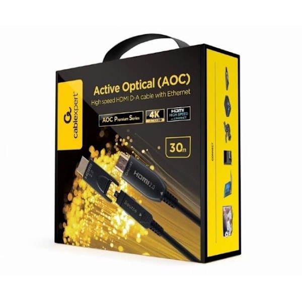 Gembird Cle AOC High Speed HDMI Ethernetillä 30 m adapterilla D/A - 8716309124522