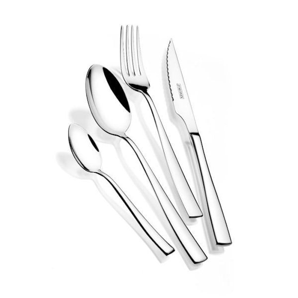 Bestick - Monix - SIENA - 24 delar - Rostfritt stål - Tål diskmaskin