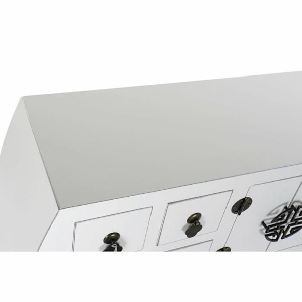 valkoinen itämainen konsoli, kuusen hopea, mdf, 98 cm konsoli