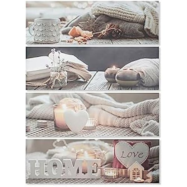Maleri - DKD HOME DECOR - Flerfarvet - 2,5 x 135 x 45 cm - Vægdekoration - Rektangulær mångfärgad