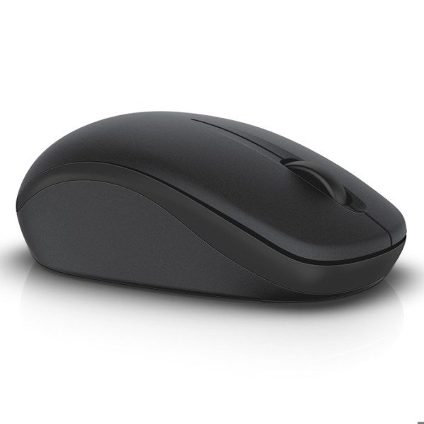 Trådløs mus - DELL - WM126 - Sort - Optisk - Trådløs tilslutning - Ergonomisk
