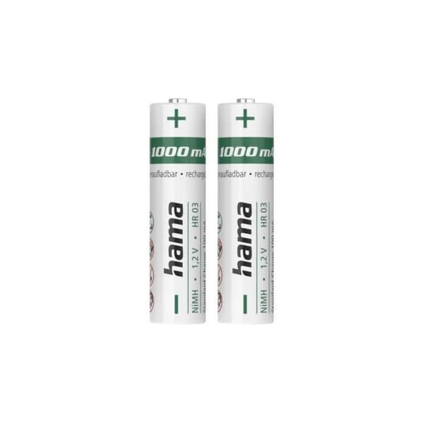 NiMH-akut, AAA Micro, 1000 mAh, 1,2 V, heti käyttövalmis,