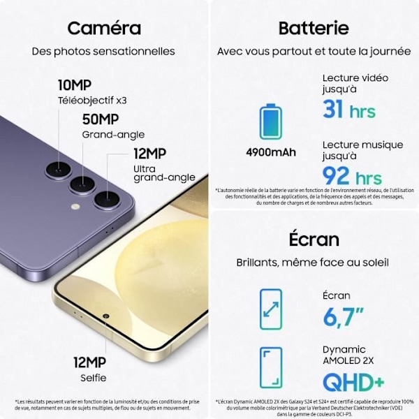 Samsung GALAXY S24+ 256GB CREAM 5G smartphone Grädde
