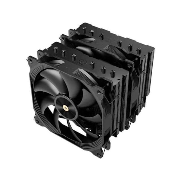 Hiditec C40 Pro CPU Tuuletin Kaksoistorni TDP 290W 6putkea 140mm Musta