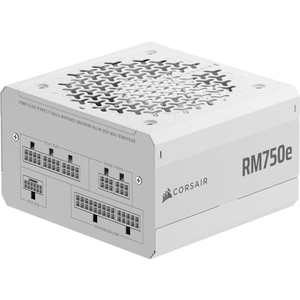 Strømforsyning PC - CORSAIR - RM750e Hvid - 750 W - ATX 3.1 - 80 PLUS Gold