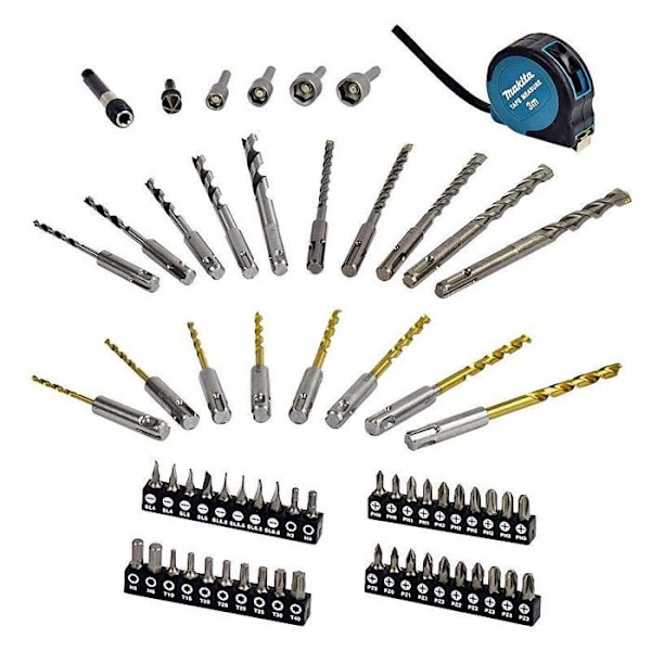 SDS Plus 65-osainen vikasarjataulu MAKPAC - MAKITA - B-69478