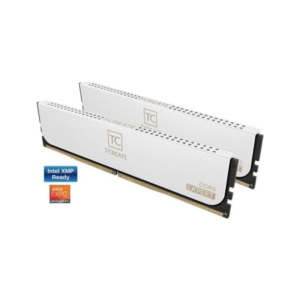 Team Group T-Create Expert DDR5 6400MHz 32GB 2x16GB CL32 Dual AMD EXPO och Intel XMP Vit