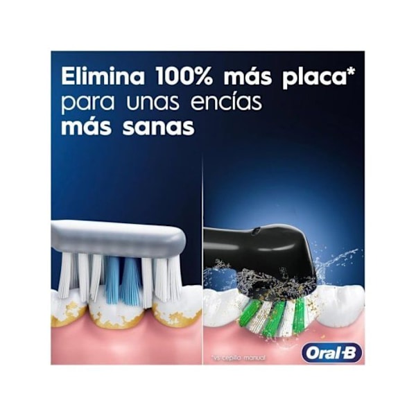 Elektrisk tandborste - Oral-B - Pro 3 3000 - Svart - Timer - Cross Action