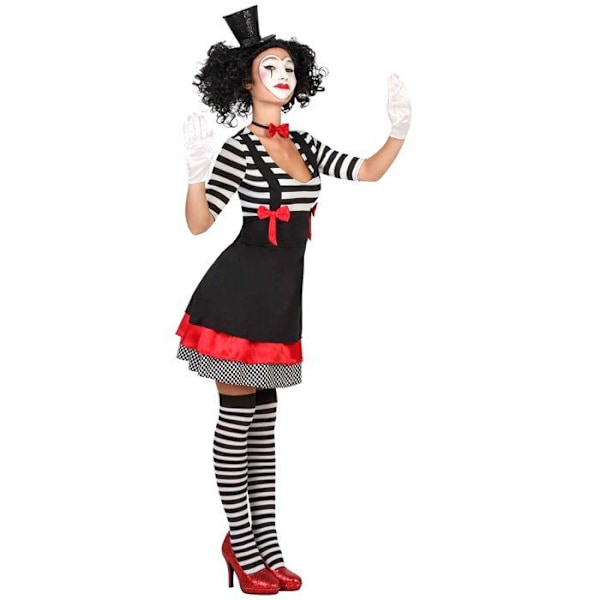 Mime kostym för kvinnor - ATOSA 22973 - Storlek 2 - Svart