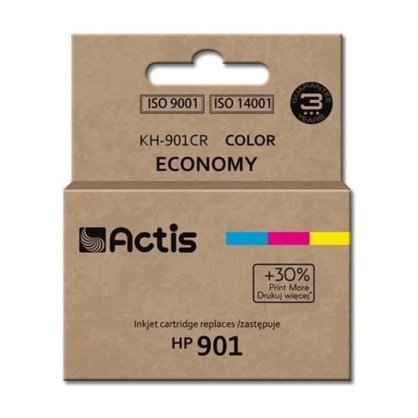 Aktis blækpatron til HP printer - HP 901XL CC656AE - Multi-farver - 700 sider