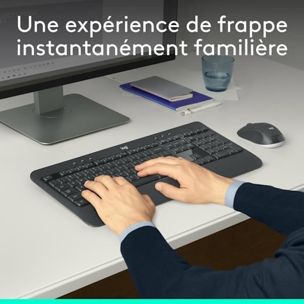 Langattoman näppäimistön ja hiiren yhdistelmä - Logitech - MK540 - AZERTY