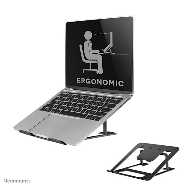 NewStar Foldbart Laptop Stand 10"-17" Sort