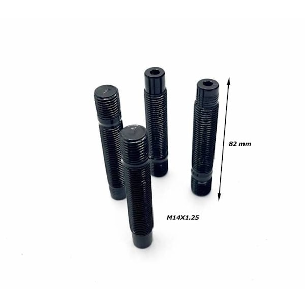 OMP tapbolte Sort 4 uds 82 mm M14 x 1 25
