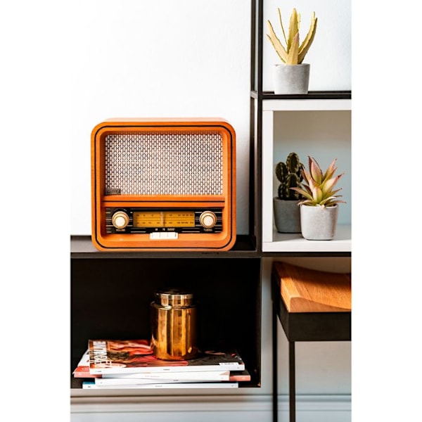 Radio Rétro - Camry - CR1188 - Bluetooth - AM/FM - Brown Wooden Case kastanj