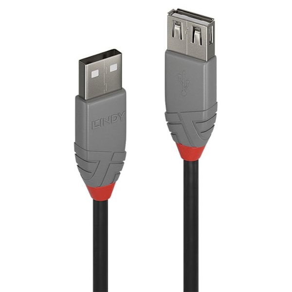 LINDY USB 2.0 type A forlængerkabel - Anthra Line - 2m