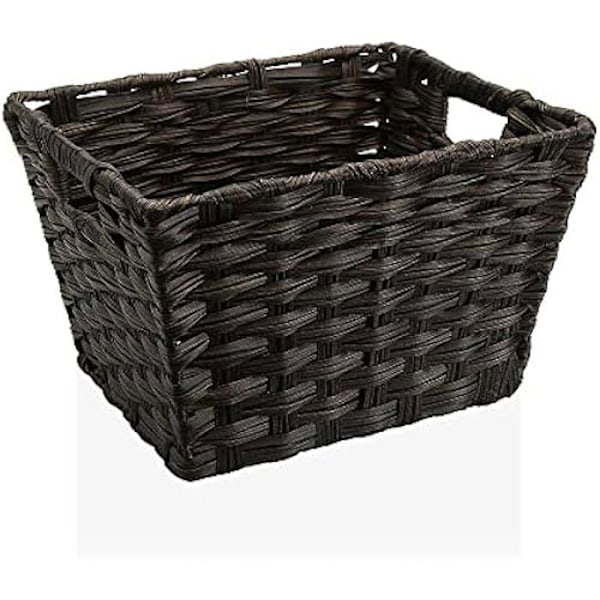 Polyetenkorg - BIGBUY HOME - Mörkbrun - 24 x 19 x 29 cm - För vuxna - Praktiskt Svart