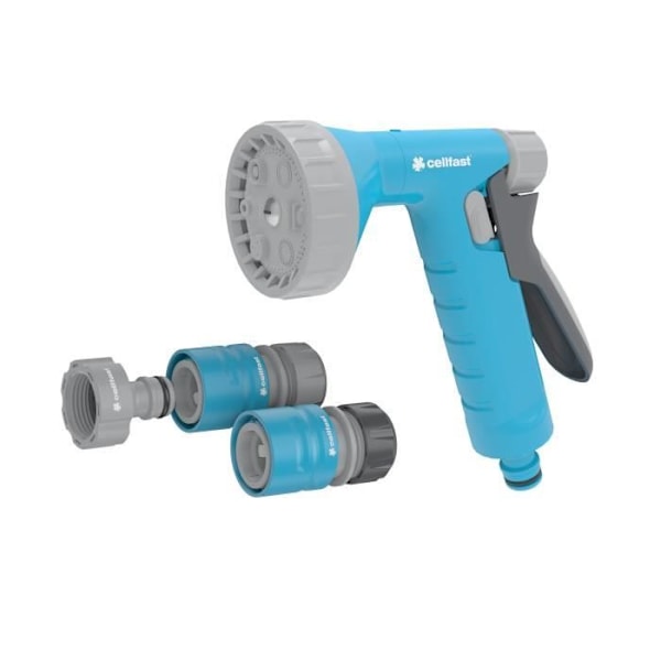 Kastelusarja - CELLFAST - RAIN IDEAL™ - Suutin useilla suihkuilla - 12,5 mm ja 15 mm - Puutarhan kastelu