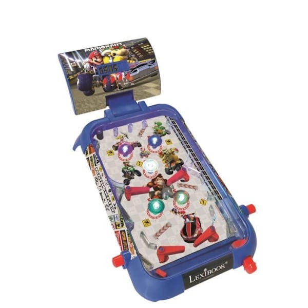 MARIO KART - Elektronisk Flipper - Lys- og Lyd Effekter - LEXIBOOK Blå