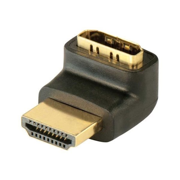 HDMI-adapter - Lindy - 41086 - 90° vinklet - Han/ hun - FullHD 1080p - Sort