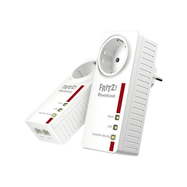 AVM FRITZ!Powerline 1220E GigE bryggset, HomePlug AV (HPAV) 2.0, IEEE 1901 Vägganslutning (paket med 2)