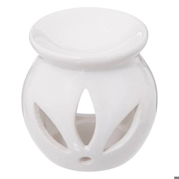 Parfumebrænder - ATMOSPHERA - Sæt med 3 blomsterolier 10ml - Hvid - D. 7 x H. 8 cm - Moderne Vit