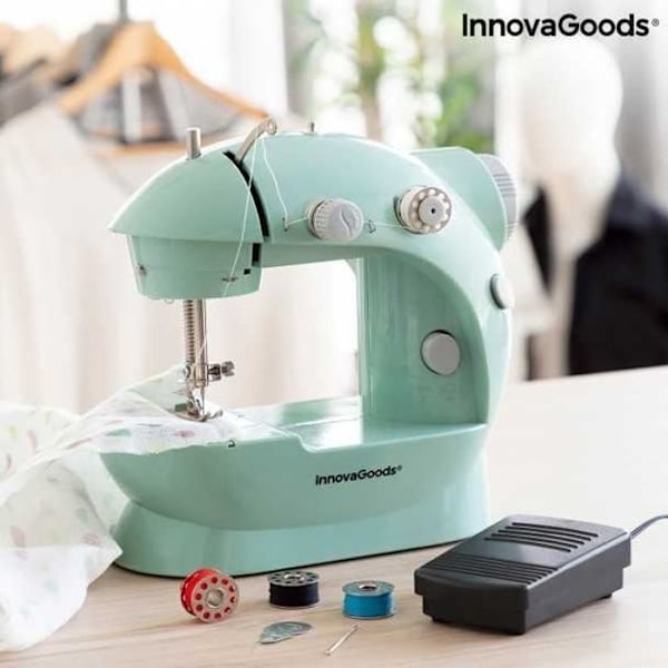 Mini Bärbar symaskin - Sewny InnovaGoods - LED - Trådskärare - Tillbehör ingår