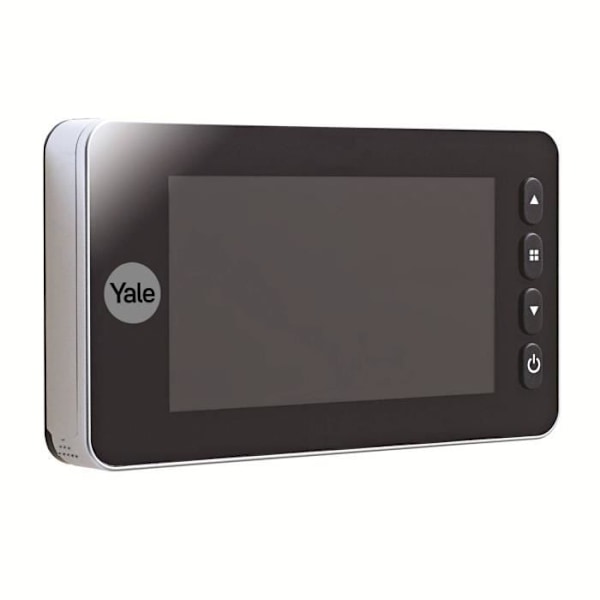 Digitaalinen ovikello Yale DDV5800 sisäänrakennetulla soittoäänen kanssa - Musta - Halkaisija 14mm - Näkokulma 110°