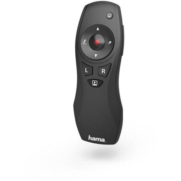 Trådløs præsentationsfjernbetjening - HAMA - X-Pointer 6in1 - Sort - Radio - Til pc