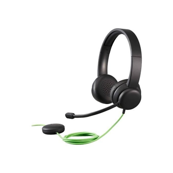 Headset mikrofon - kablet - USB-A - Acer - Acer AHW250 - Retail Pack - headset mikrofon - on-ear - lodret - kablet - USB-A - sort