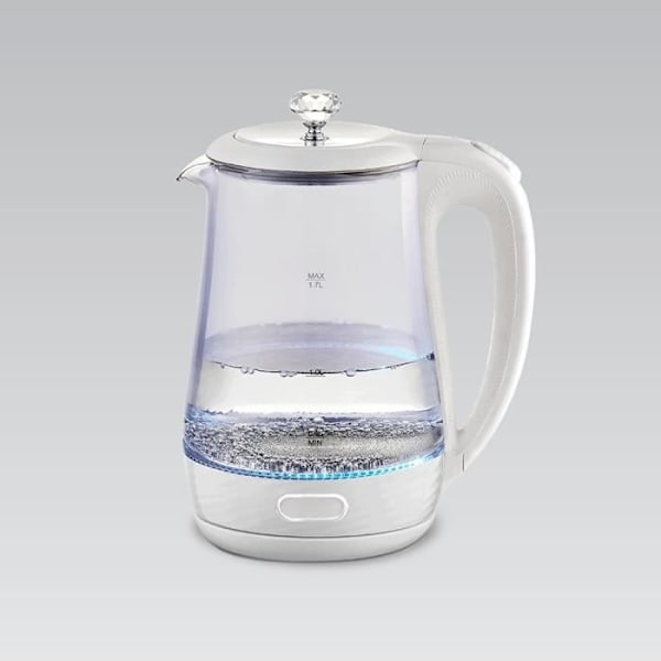 Kedel - MAESTRO - MR-052-HVID - 1,7 Liter - Glas - Funktion for varmholdelse Vit