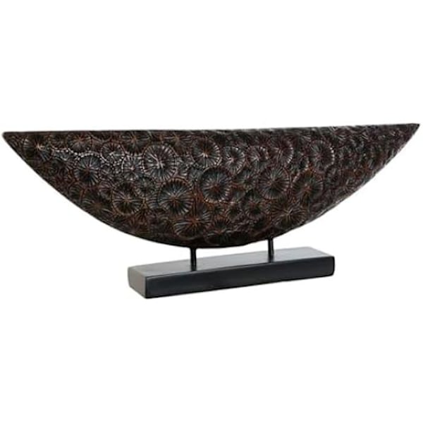 Dekorativ figur - HOME ESPRIT - Colonial model - Brun Sort - 66 x 8 x 23 cm - Flerfarvet Flerfärgad