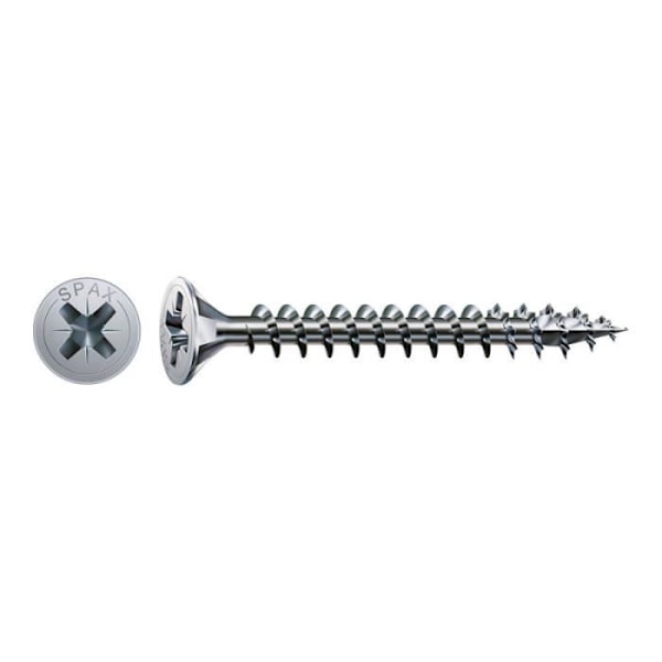 Æske med 40 stk. spax kabine træskrue. flad wirox 4,5x40mm spax