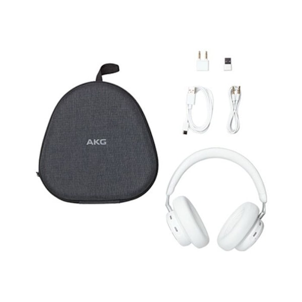 Över-ear hörlurar - AKG - N9 Hybrid - Hi-Res ljud - Adaptiv brusreducering - 100 timmars batteritid Vit