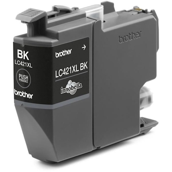 LC421XLBK blækpatron - BROTHER - sort høj kapacitet 500 sider - til DCP -J1050DW, MFC -J1010DW og DCP -J1140DW