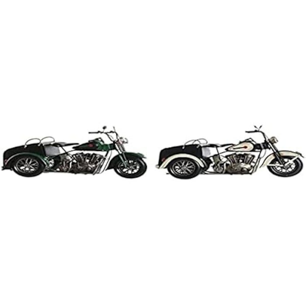 Dekorativ statyett - DKD Home Decor - Vintage Motorcykel - Set med 2 - Flerfärgad - 16 x 37 x 19 cm Flerfärgad
