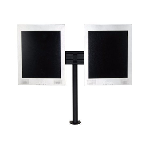 NEWSTAR Bordsställ - Skrivbordsfäste för 2 LCD-skärmar - Skärmstorlek: 19"-30" - Svart
