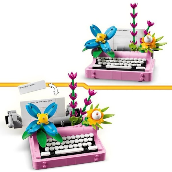 LEGO Creator 31169 3-i-1 skrivemaskine med blomster - Spil til piger fra 8 år og opefter Flerfärgad