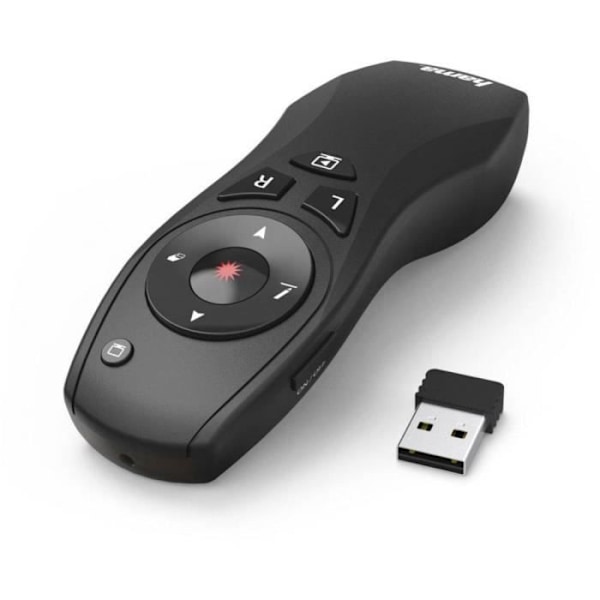 Trådløs præsentationsfjernbetjening - HAMA - X-Pointer 6in1 - Sort - Radio - Til pc
