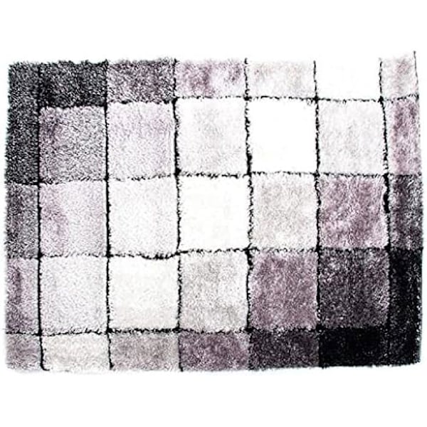 Tæppe - DKD Home Decor - Standard - Sort og hvid - 160x230 cm - Moderne svartvitt