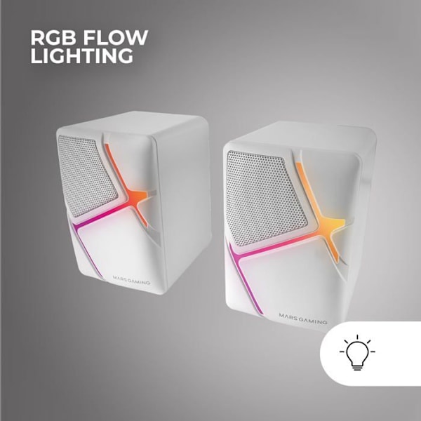 Högtalare - MS-H - MS-H Vit - 10 W - RGB - Trådbunden