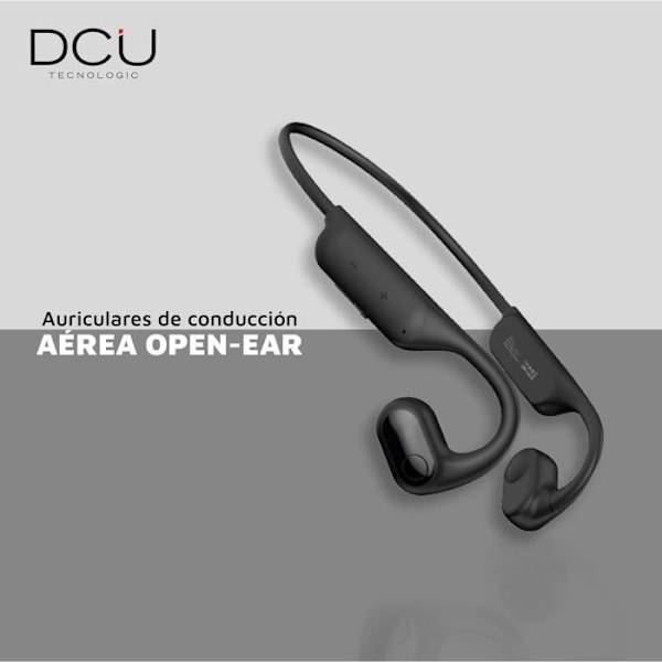 Bluetooth-høretelefoner med luftledning DCU TECNOLOGIC - Sort