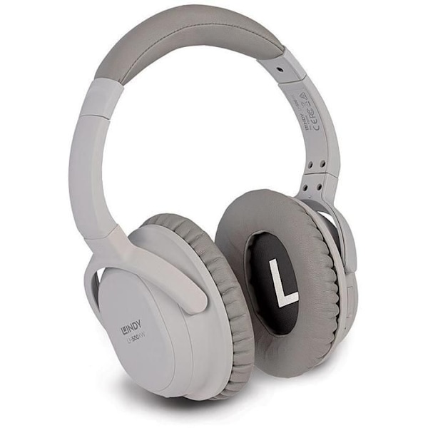 Hi-Fi hovedtelefoner - LINDY - LH500XW - Bluetooth - Aktiv støjreduktion - 15 timers batteritid Grå