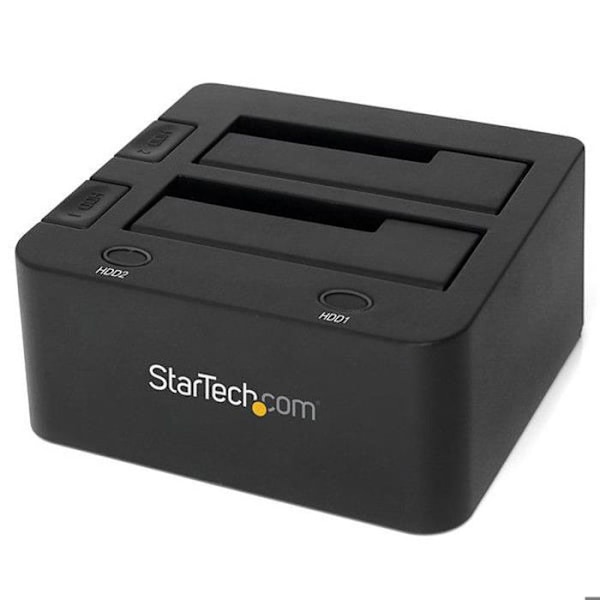 Dockingstation - STARTECH - SDOCK2U33 - USB 3.0 - 2 SATA III harddiske - Sort