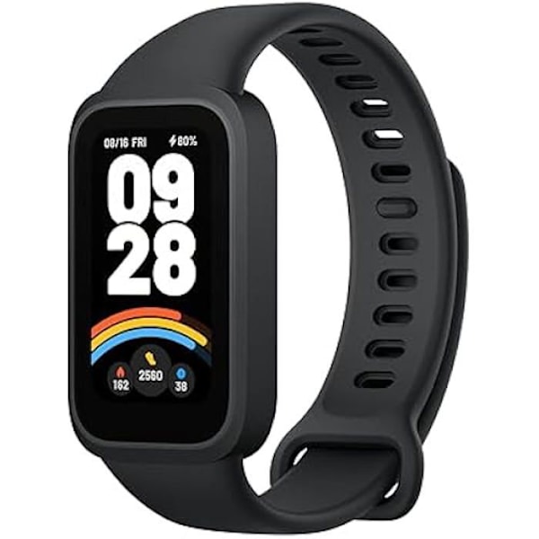 Smarte Armbånd - Xiaomi - Smart Band 9 Active - AMOLED Skærm - 14 dages batterilevetid - Vandafvisende 5 ATM Sort