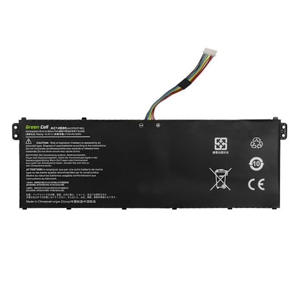 Green Cell® AC14B3K AC14B8K Batteri til Acer Aspire 5 A515 A515-41G A515-51 A515-51G A515-52G A515-52G A517-51 A517-51G 7 A715