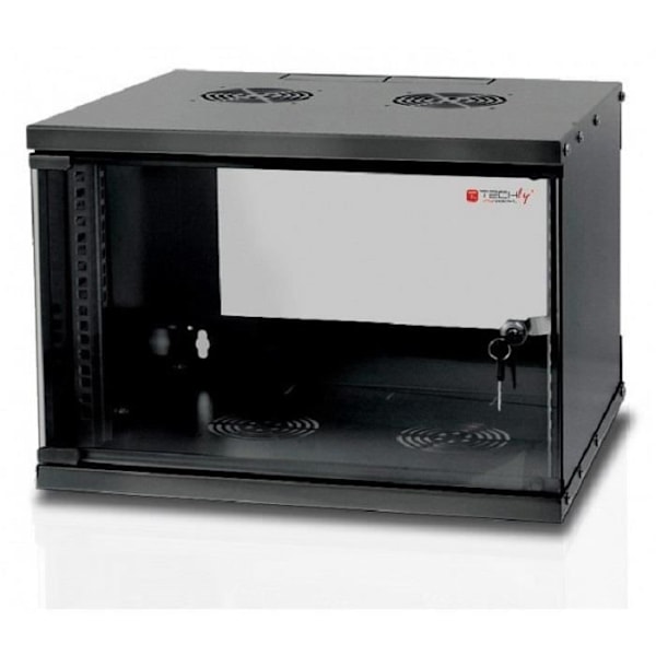 Coffret 19 6U Sort solide vægmonteret dybde 450 mm