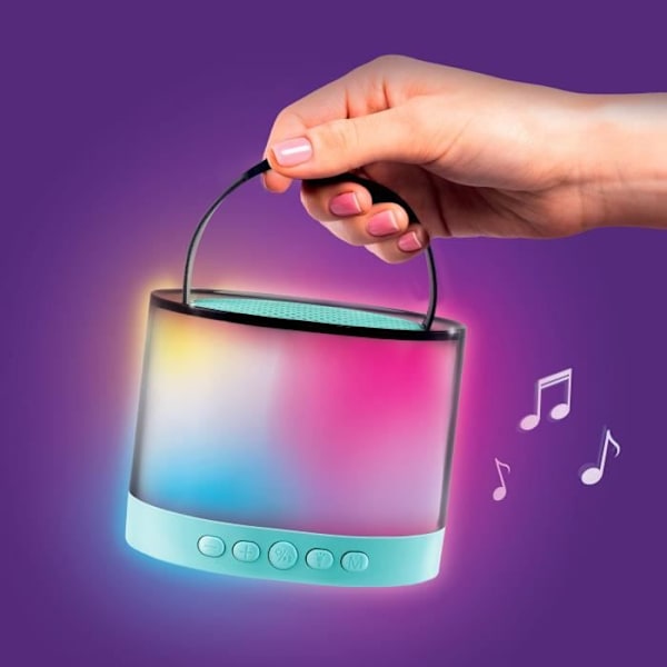 Canal Toys - Musikskaber - Mini Karaoke Station - Lysende højttaler med 2 trådløse mikrofoner - INF 044
