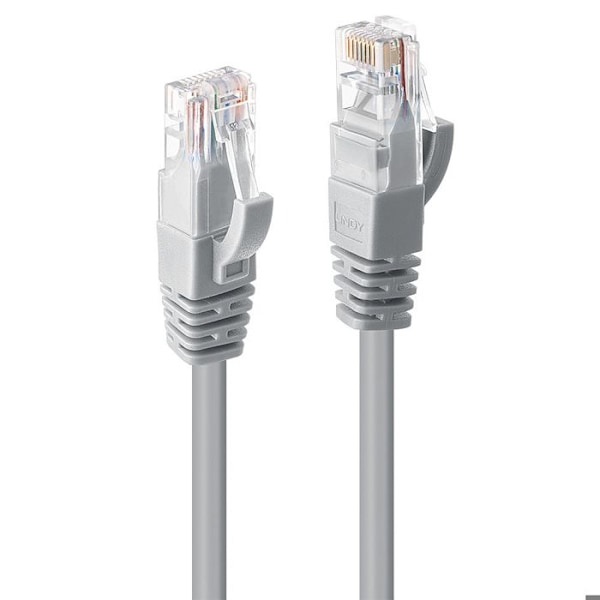 CAT.6 U/UTP patch netværkskabel, grå, 2m