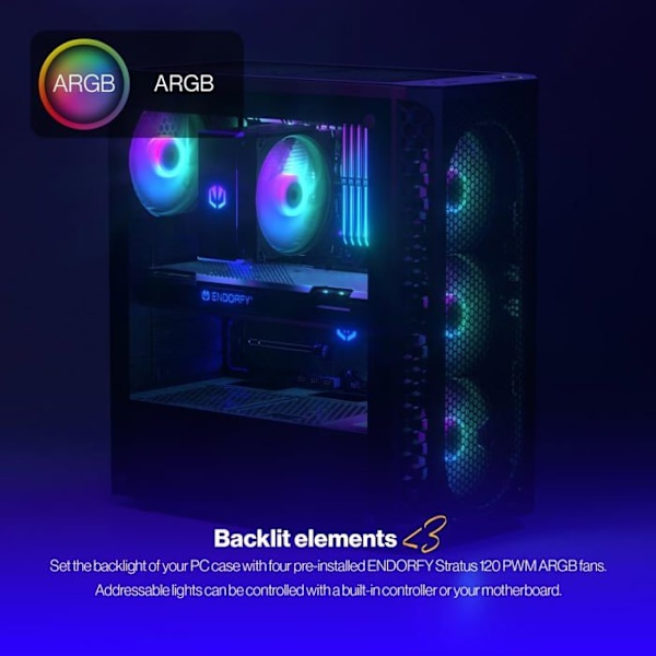 PC etui - Endorfy sidepaneler - EY2A006 - Obudowa Signum 300 ARGB ()